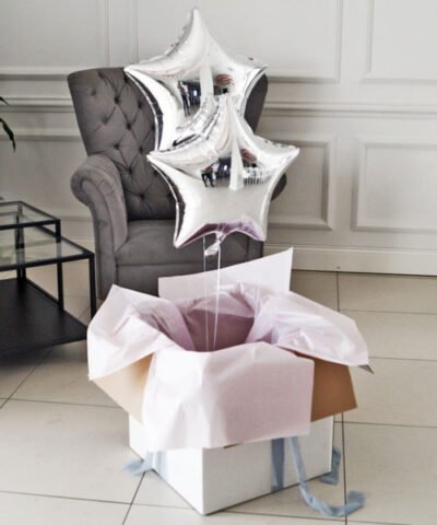 Balony w pudełku – Blask różu