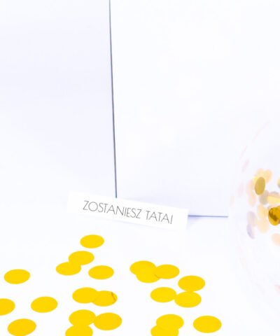 Balon przebij mnie z wiadomością w środku – Zostaniesz Tatą