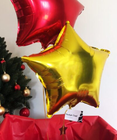 Balony gwiazdki z helem w pudełku na prezent – Gwiazdki z nieba