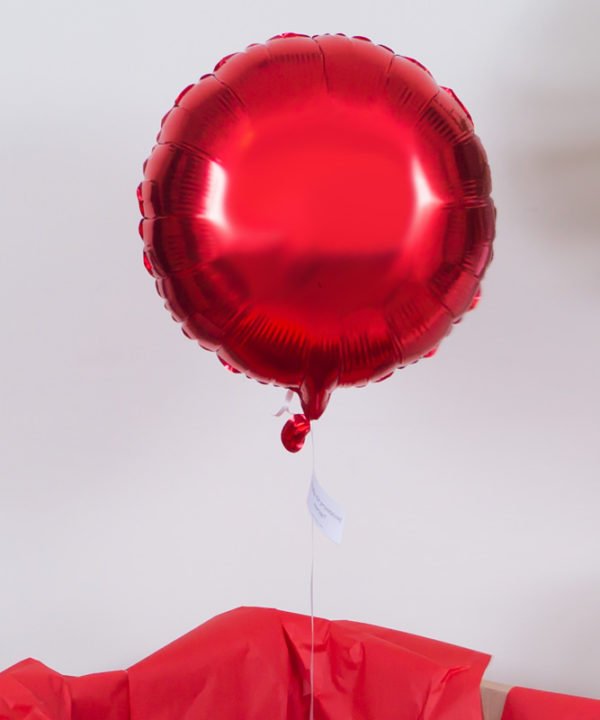 Balon z helem w pudełku na prezent – Rubin