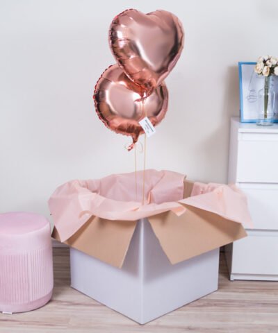 Balony na prezent z helem w pudełku – Kobiecość