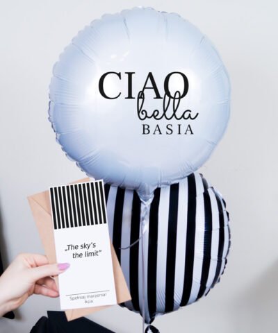 Balony z helem + kartka – Bella Ciao