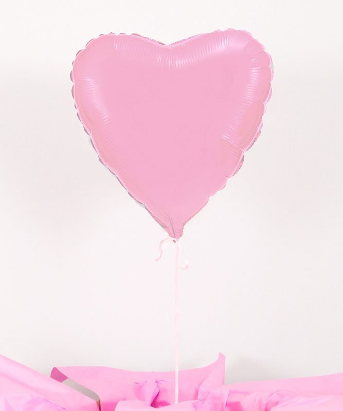 Balon różowe serce z helem w pudełku – Pink Vibes