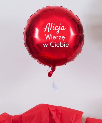 Balon z helem w pudełku – Wierzę w Ciebie