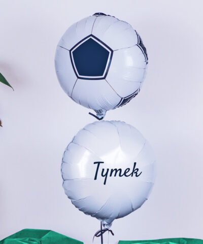 Balony z helem na prezent dla fana piłki nożnej
