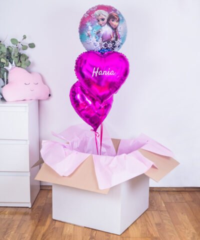Balonowy zestaw w pudełku – Kraina Lodu