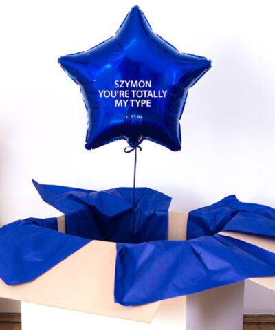 Balon z helem w pudełku na prezent dla niego – My Type