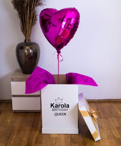 Balon z helem na prezent – Birthday Queen