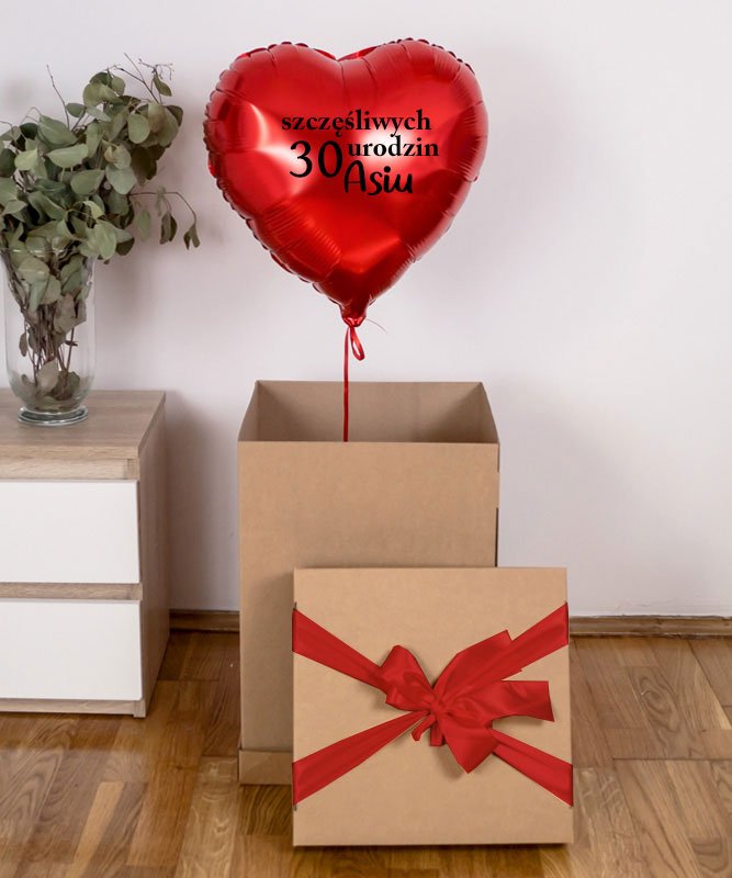 Urodzinowy balon z helem na prezent – Szczęśliwych urodzin