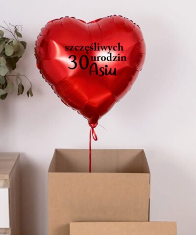 Urodzinowy balon z helem na prezent – Szczęśliwych urodzin