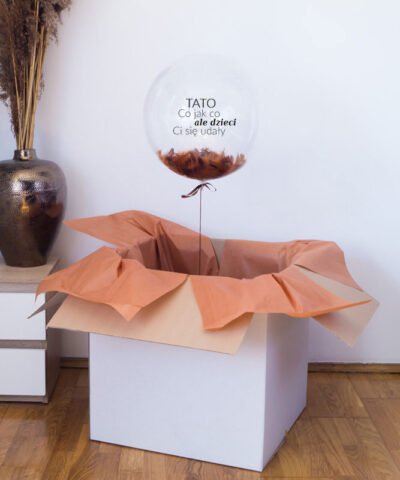 Wielki balon z helem dla Taty – od Dzieci