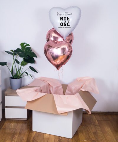 Personalizowane balony z helem dla pary na prezent – Miłość