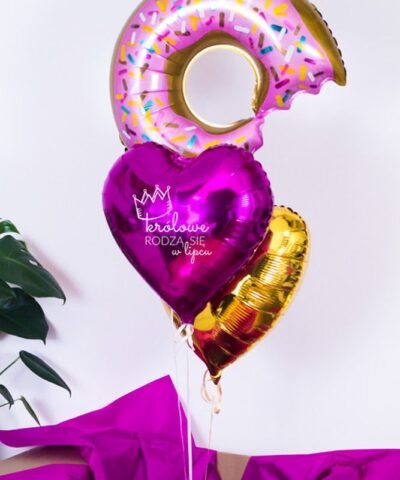 Kolorowe balony z helem na urodziny dla niej