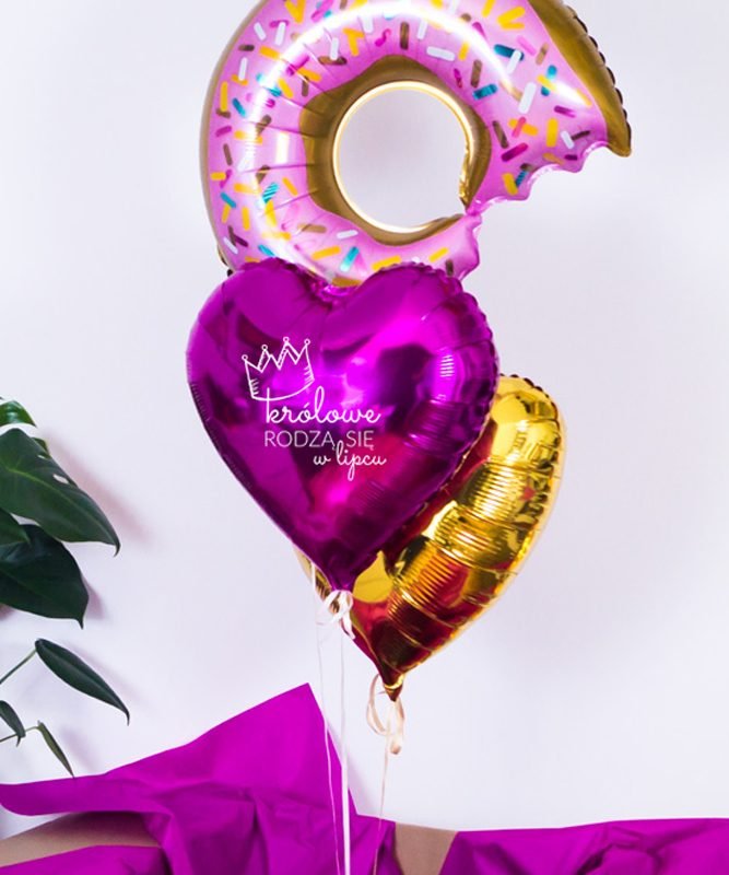 Kolorowe balony z helem na urodziny dla niej
