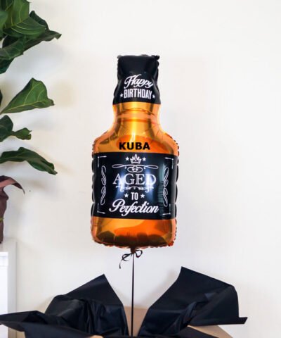 Balon WHISKY wypełniony helem prezent dla niego