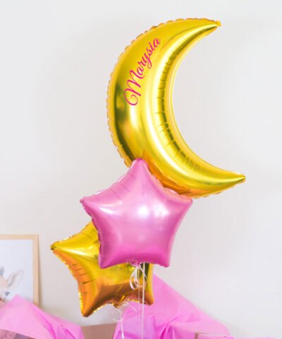 Balony z helem na prezent – księżyc i gwiazdki – Dobranoc