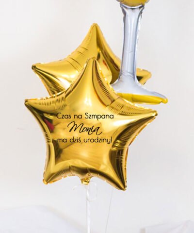 Balony z helem na prezent – Czas na Szampana