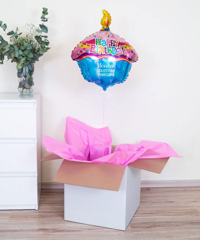 Balon z helem na prezent – Odlotowa Babeczka