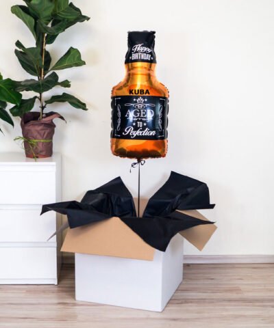 Balon WHISKY wypełniony helem prezent dla niego