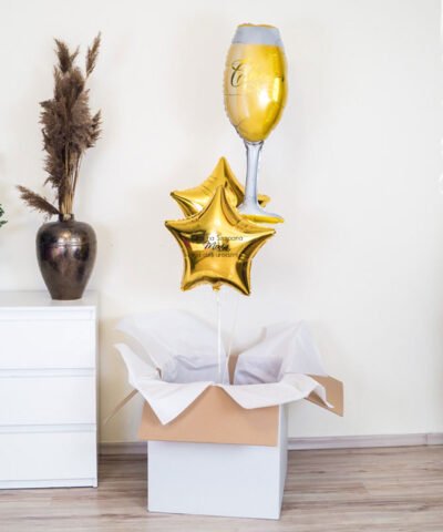 Balony z helem na prezent – Czas na Szampana
