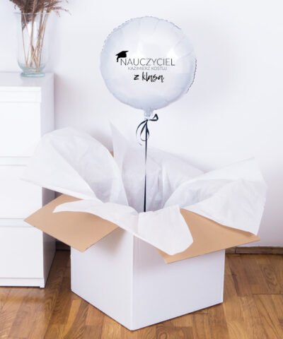 Balon z helem na prezent – Nauczyciel z klasą