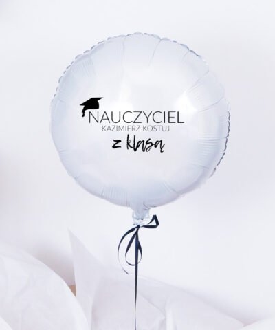 Balon z helem na prezent – Nauczyciel z klasą