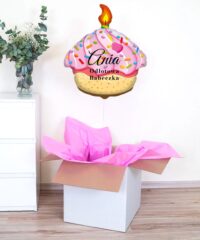 Balon z helem na prezent - Odlotowa Babeczka