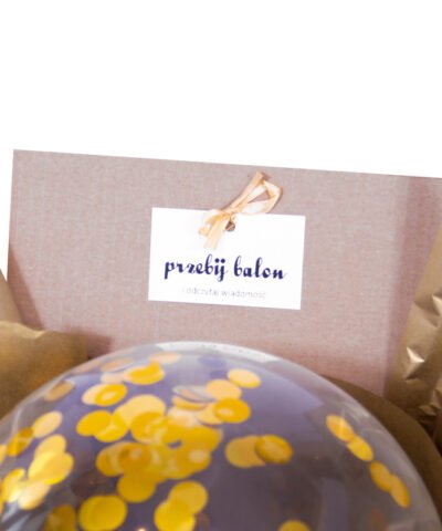 Balon przebij mnie z wiadomością w środku – Zostaniesz Tatą