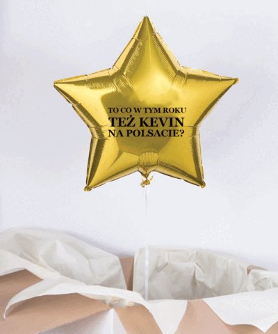 Balon z helem złota gwiazdka – Świąteczne Zwyczaje
