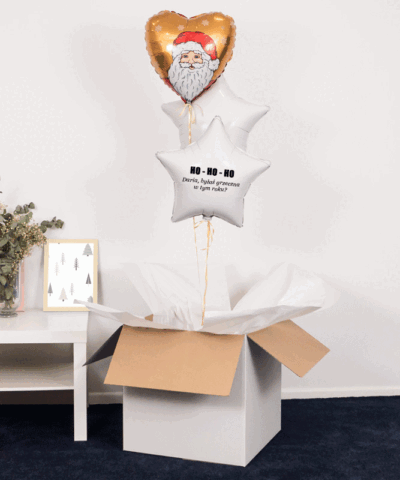 Balony z helem Mikołaj – Byłeś grzeczny w tym roku
