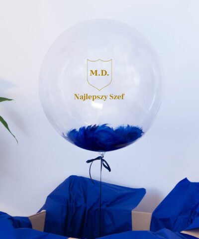 Balon xxl z helem na prezent dla Szefa