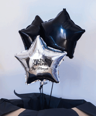 Prezent dla Szefa – Balony gwiazdki z helem Ważna Szycha