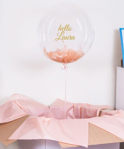 Ogromny balon kula z helem na przywitanie – Hello + imię