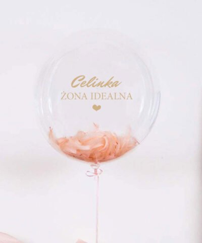 Ogromny balon kula z helem w pudełku z napisem – Żona idealna