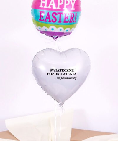 Balony z helem w pudełku na Wielkanoc – Pisanka