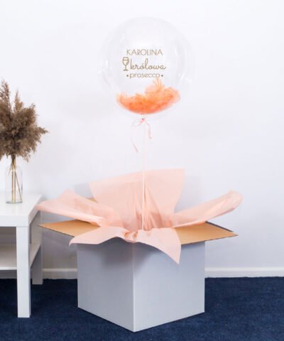 Balon kula z helem w pudełku – Królowa Prosecco