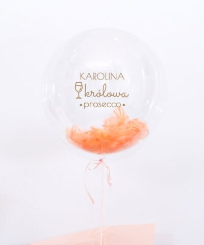 Balon kula z helem w pudełku – Królowa Prosecco