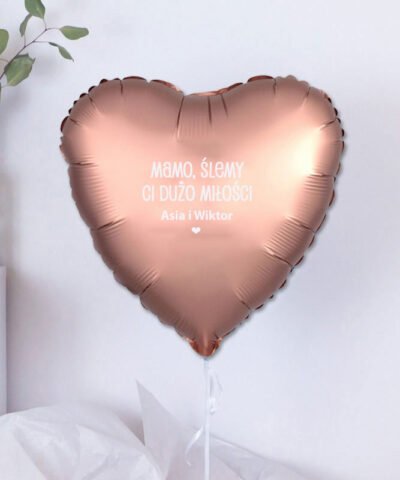 Balon serduszko z helem w pudełku – Ślemy Miłość