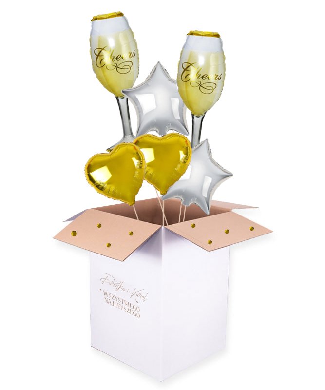 Bukiet balonÃ³w z helem na rocznicÄ™/Å›lub – Cheers