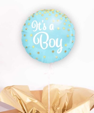 Balon z helem it’s a boy – prezent niespodzianka