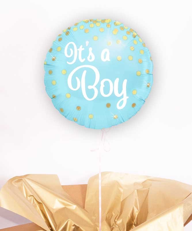 Balon z helem it’s a boy – prezent niespodzianka