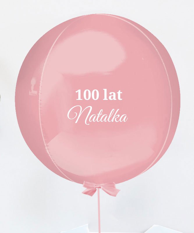 Prezent niespodzianka na urodziny – różowy balon kula z helem