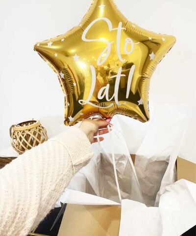 Balon z helem na urodziny – Sto Lat
