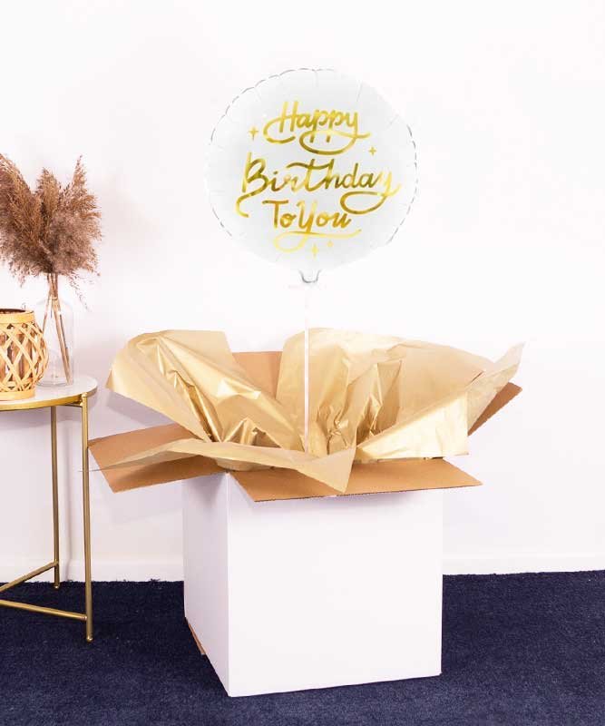 Balon z helem Happy Birthday – prezent na urodziny