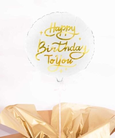 Balon z helem Happy Birthday – prezent na urodziny