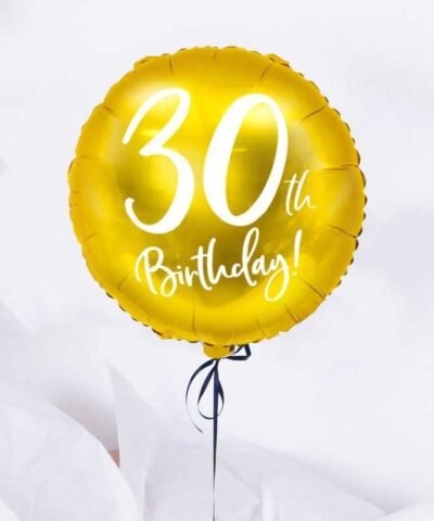 Prezent na 30 urodziny – balon foliowy z helem