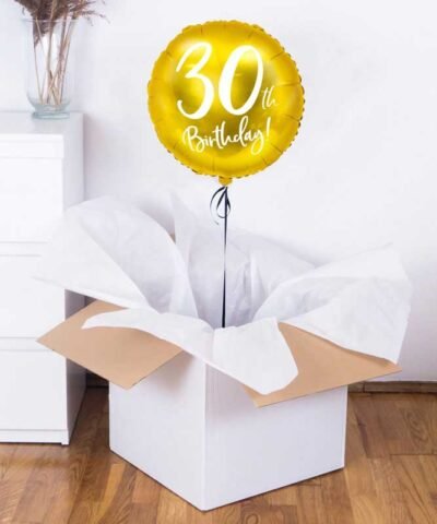 Prezent na 30 urodziny – balon foliowy z helem