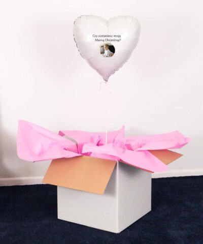 Prezent czy zostaniesz moją chrzestną – Balon niespodzianka + zdjęcie