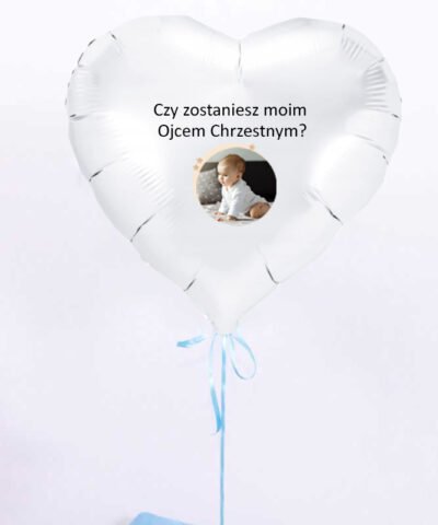 Prezent czy zostaniesz moim chrzestnym – Balon niespodzianka + zdjęcie