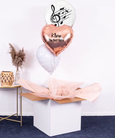 Prezent dla wokalistki – balony z helem + personalizacja